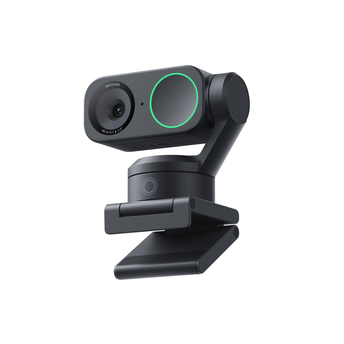 Insta360 Link 2: 4K PTZ webcam with AI tracking, HDR, noise-canceling microphone, and gesture control. Ideal for streaming, video calls, and gaming on PC and Mac.