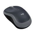 Logitech M185 Wireless Mouse, 2.4GHz with USB Mini Receiver, 12-Month Battery Life, 1000 DPI Optical Tracking, Ambidextrous, Compatible with PC, Mac, Laptop - Swift Grey