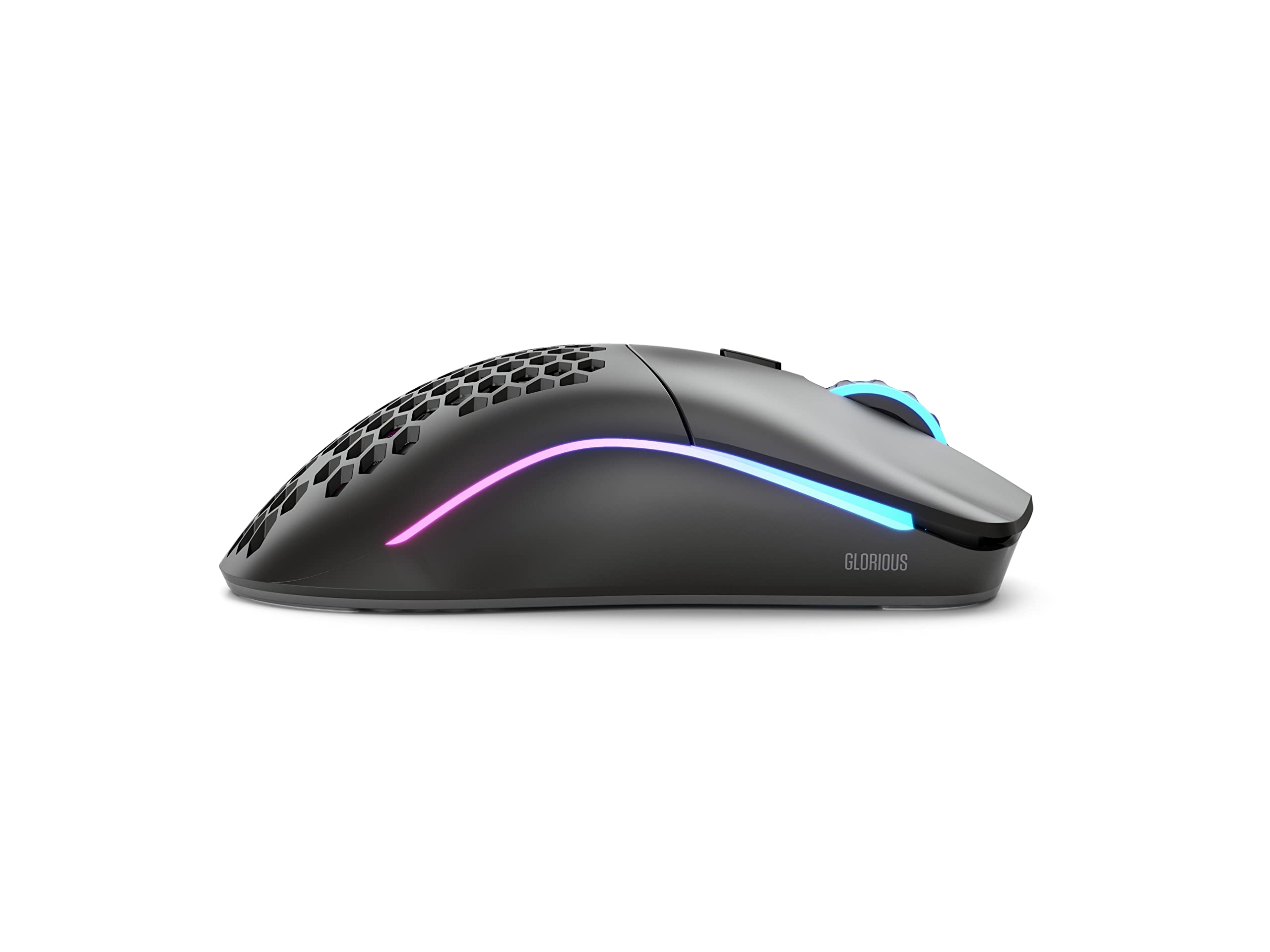 GLORIOUS Model O Wireless Gaming Mouse - Superlight, 69g Honeycomb Design, RGB, Ambidextrous, Lag Free 2.4GHz Wireless, Up to 71 Hours Battery - Matte Black