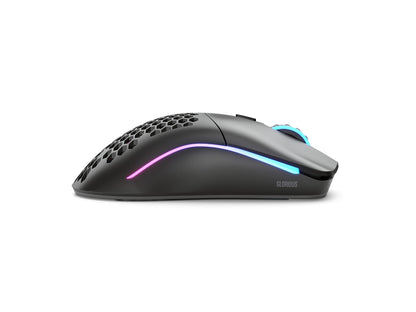 GLORIOUS Model O Wireless Gaming Mouse - Superlight, 69g Honeycomb Design, RGB, Ambidextrous, Lag Free 2.4GHz Wireless, Up to 71 Hours Battery - Matte Black