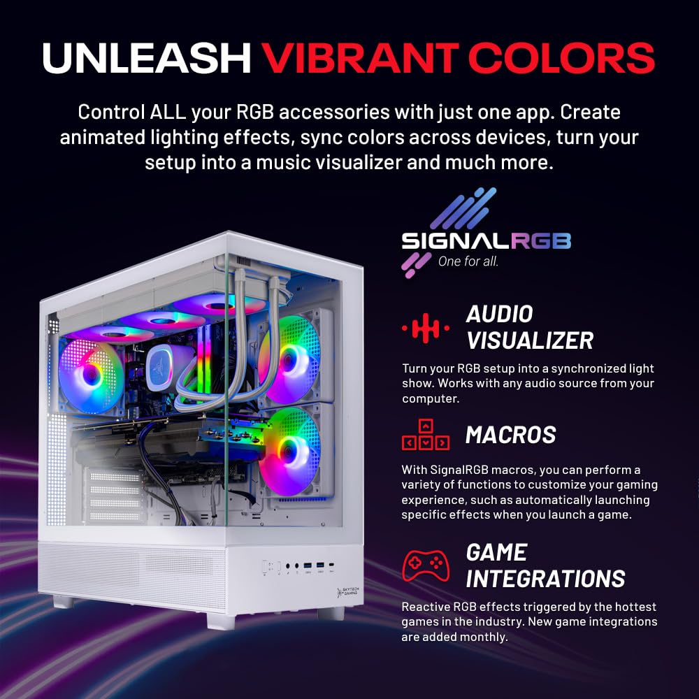 Skytech Gaming Azure 3 Gaming PC, AMD Ryzen 7 7800X3D 4.2GHz, NVIDIA RTX 5060 Ti 16GB VRAM, 1TB Gen4 NVMe SSD, 16GB DDR5 RAM 6000, 650W Gold PSU, 360 ARGB AIO, WI-FI 5, Windows 11, Desktop