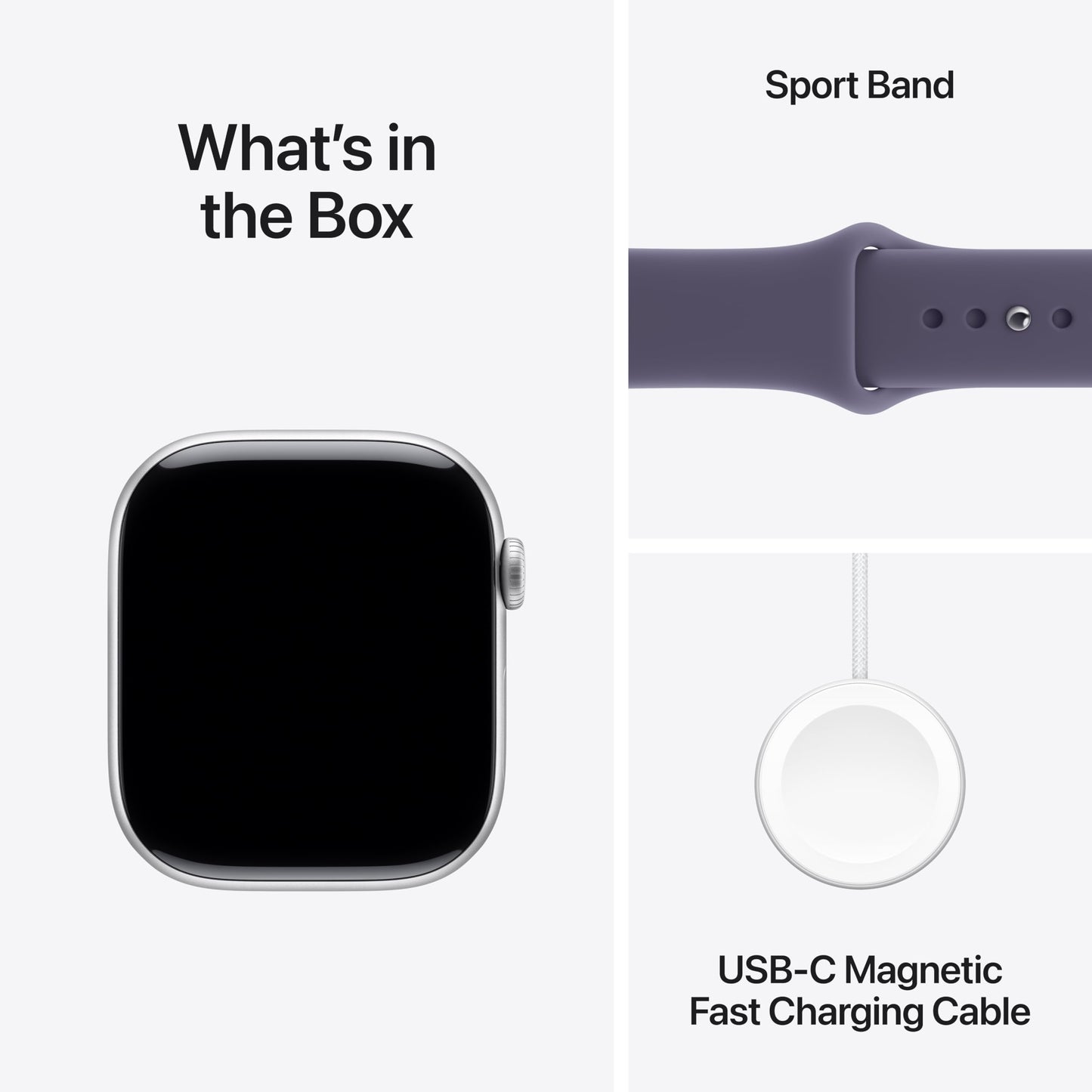 Apple Watch Series 11 [GPS + Cellular 46mm] Smartwatch with Silver Aluminum Case with Purple Fog Sport Band - M/L. Sleep Score, Fitness Tracker, Health Monitoring, Always-On Display, Water Resistant