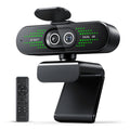 EMEET NOVA 4K Dual-Camera 4K Webcam for PC, Wide-Angle and Telephoto Cameras, Max 11X Hybrid Zoom, PDAF Focus, Remote Control, RGB Lights, Webcam with Microphone for Business or Personal Online Calls