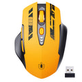 Uineer Wireless Mouse,Upgraded 2.4GHz Rechargeable (Battery Level Visible) Ergonomic Computer Mouse,4 Levels DPI, Wireless Mice for Laptop Computer(Yellow)
