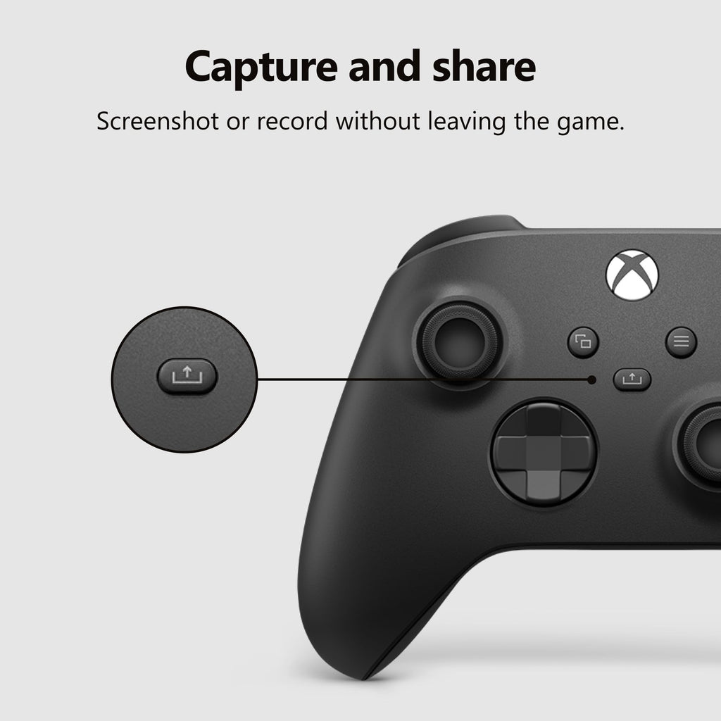 XBOX Wireless Gaming Controller | Carbon Black | Console, PC, & Android | Textured Grip | Wireless, Bluetooth, USB-C Connectivity