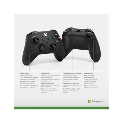 XBOX Wireless Gaming Controller | Carbon Black | Console, PC, & Android | Textured Grip | Wireless, Bluetooth, USB-C Connectivity