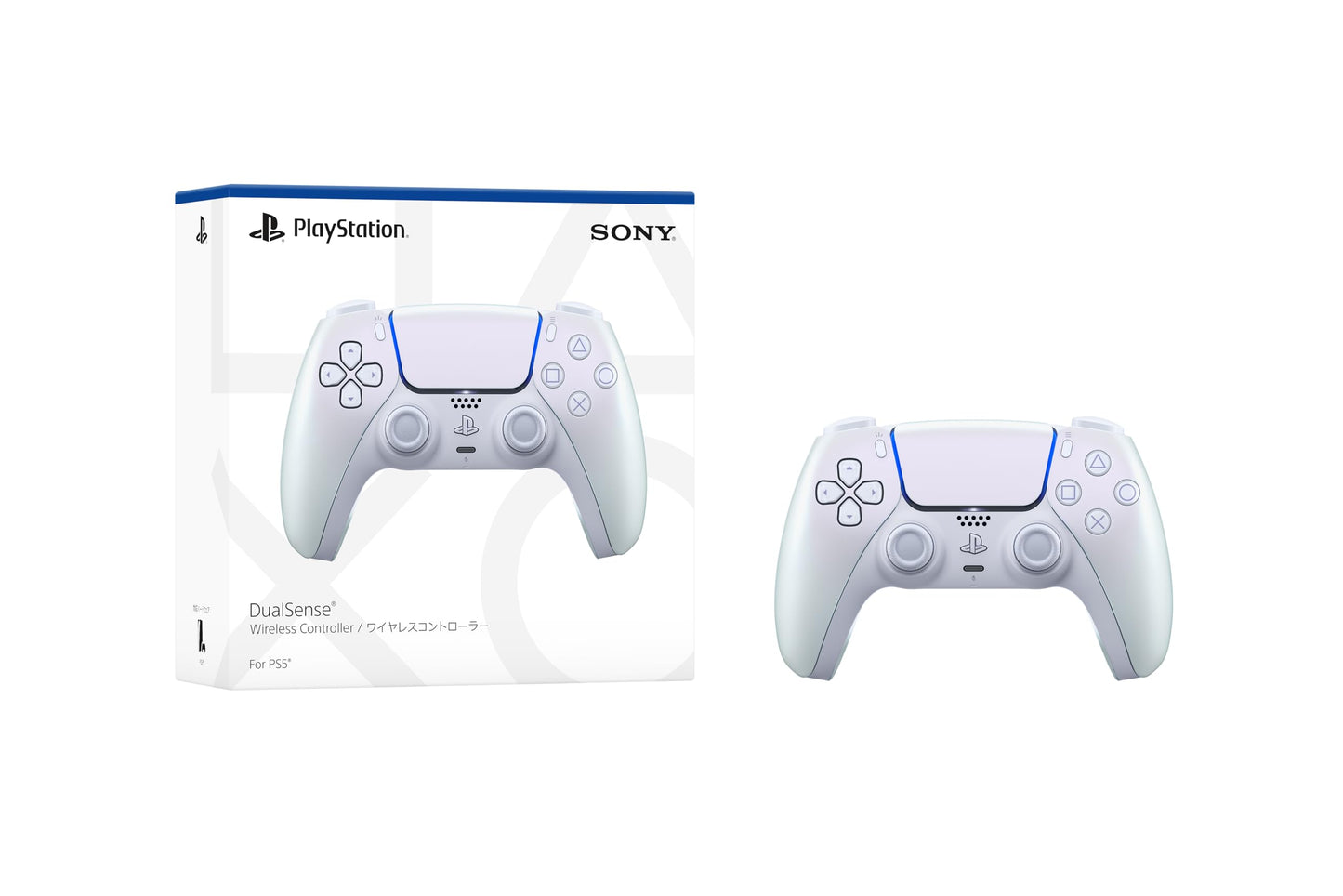 PlayStation DualSense™ Wireless Controller – Chroma Pearl - For PS5, PC, MAC & Mobile