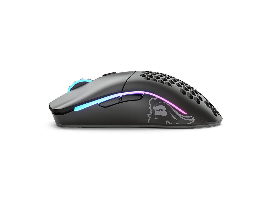 GLORIOUS Model O Wireless Gaming Mouse - Superlight, 69g Honeycomb Design, RGB, Ambidextrous, Lag Free 2.4GHz Wireless, Up to 71 Hours Battery - Matte Black