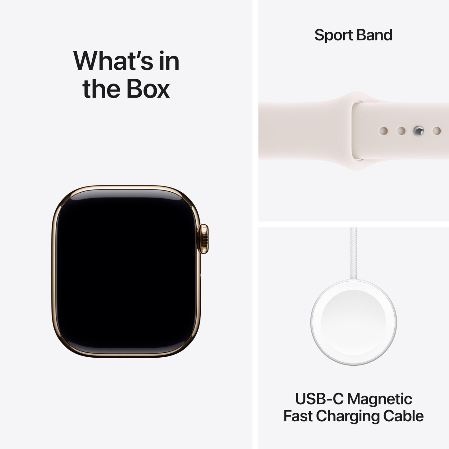 Apple Watch Series 11 [GPS + Cellular 42mm] Smartwatch with Gold Titanium Case with Light Blush Sport Band - S/M. Sleep Score, Fitness Tracker, Health Monitoring, Always-On Display, Water Resistant