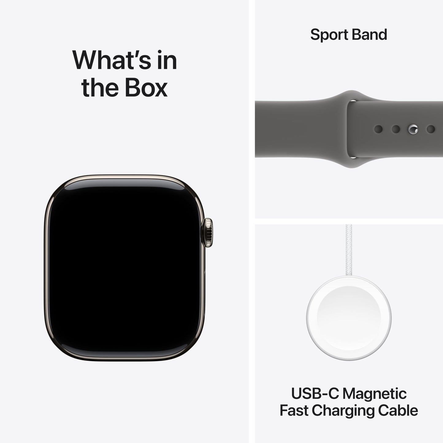 Apple Watch Series 11 [GPS + Cellular 46mm] Smartwatch with Natural Titanium Case with Stone Gray Sport Band - M/L. Sleep Score, Fitness Tracker, Health Monitoring, Always-On Display, Water Resistant