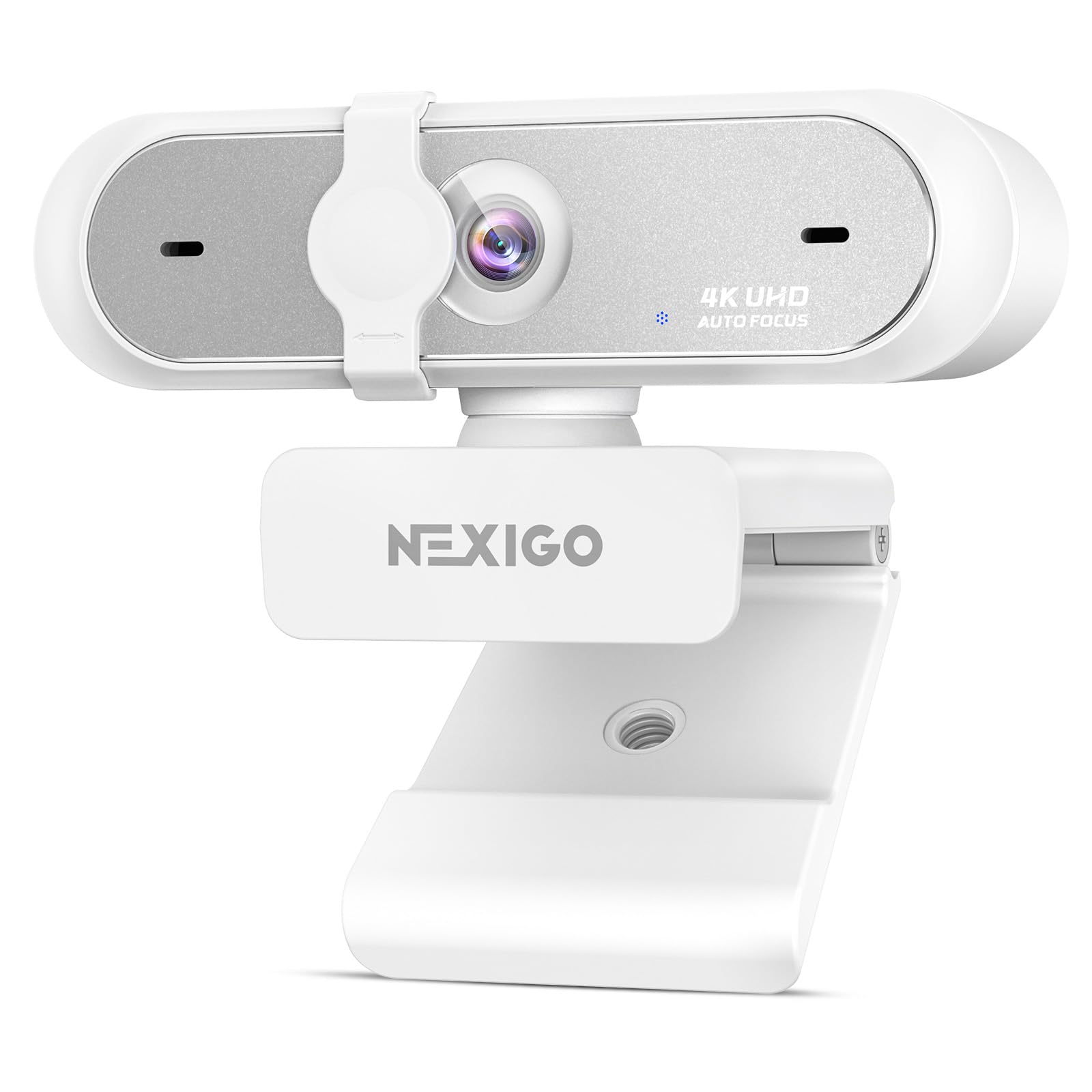 NexiGo N660P Pro 4K with autofocus, 1080p 60 FPS, microphones with noise reduction and white privacy