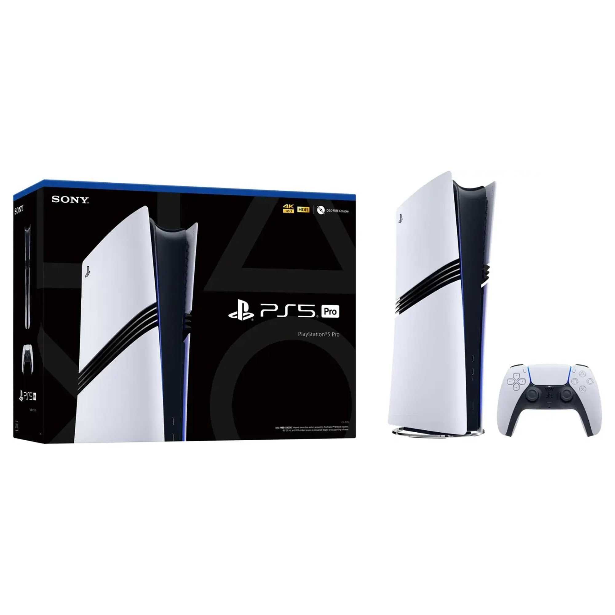Sony PlayStation 5 Pro Upgraded 3TB Digital Edition Call of Duty Modern Warfare II Bundle and Controller Case - White - Flagship Console