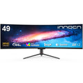 INNOCN 49" Curved Ultrawide WFHD 3840 x 1080P 144Hz 32:9 Monitor, Screen Split PIP PBP for Workflow/Gaming, R1800, HDR400, USB C, DisplayPort, HDMI, Speakers, Adjustable, Black (HDMI+DP Cable)