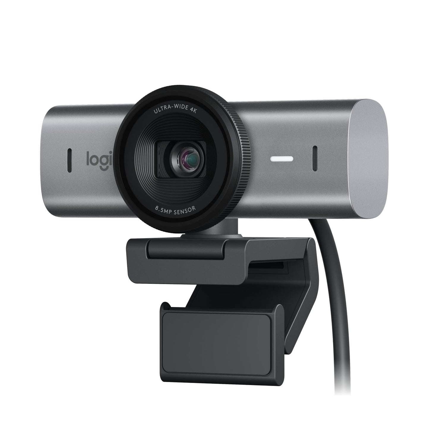 Logitech MX Brio 4K - Ultra HD Webcam for streaming and video calls, with 1080p at 60 FPS, Show Mode and compatibility with Zoom, Teams, Meet and Nintendo Switch 2. Graphite color.