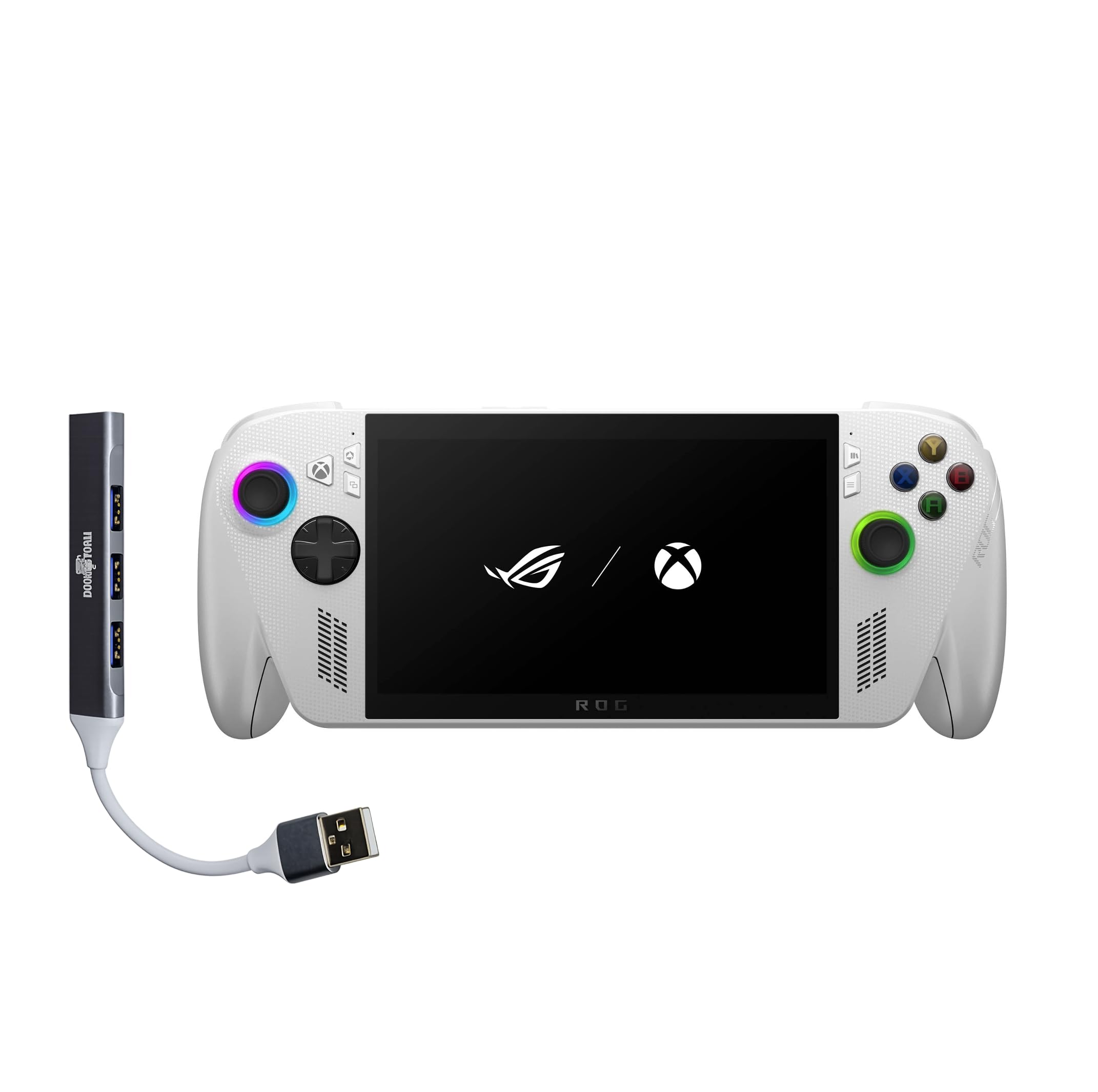 ASUS ROG Xbox Ally Gaming Handheld 7" 120Hz Touchscreen IPS Display (AMD Ryzen Z2 A, 16GB LPDDR5X, 1TB SSD, AMD RDNA 2 Graphics, Fingerprint, WiFi 6E, Bluetooth 5.4, Win 11 Home) /w DKZ Hub