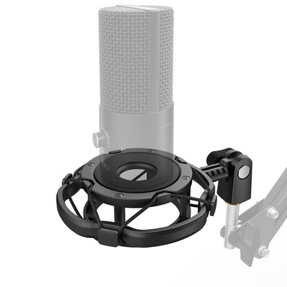 FIFINE Shock Mount Holder for Microphone, Vibration Reduction and Noise Elimination, with Thumbscrew, Pivot mount, Suitable for Desk Stand and Boom Arm