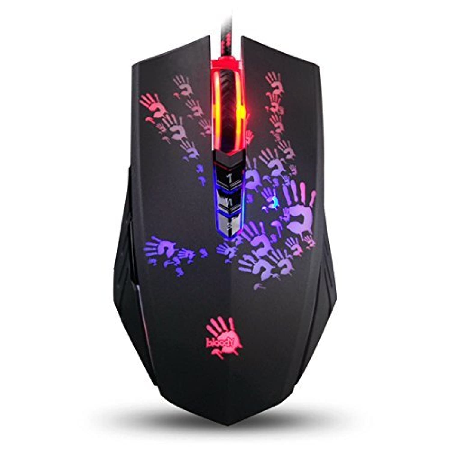 Bloody A60L Optical Gaming Mouse with Light Strike (LK) Switch & Scroll - Fully Programmable and Advance Macros (A60L)