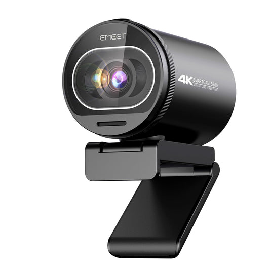 EMEET S600 webcam 4K for streaming with Sony sensor, PDAF autofocus, 1080p/60FPS, noise reduction microphones and privacy cap.
