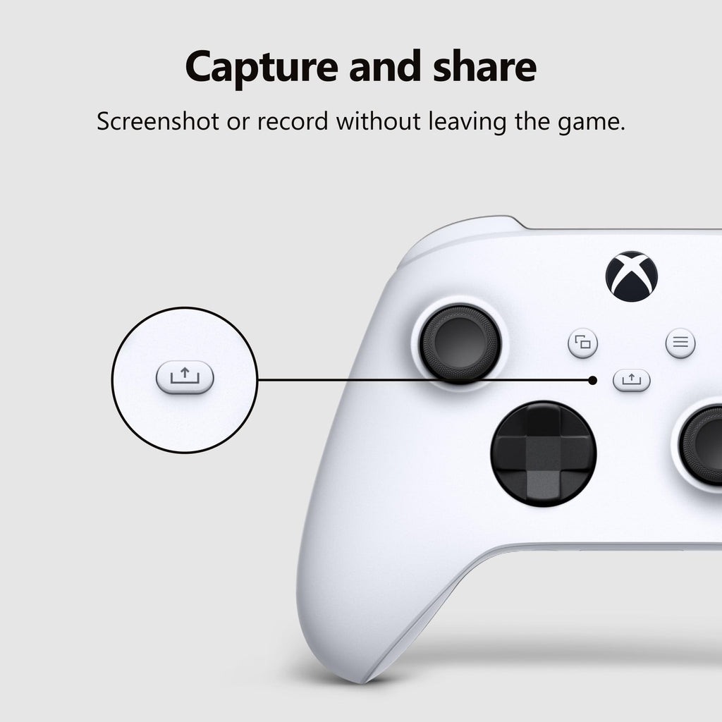 XBOX Wireless Gaming Controller | Robot White | Console, PC, & Android | Textured Grip | Wireless, Bluetooth, USB-C Connectivity