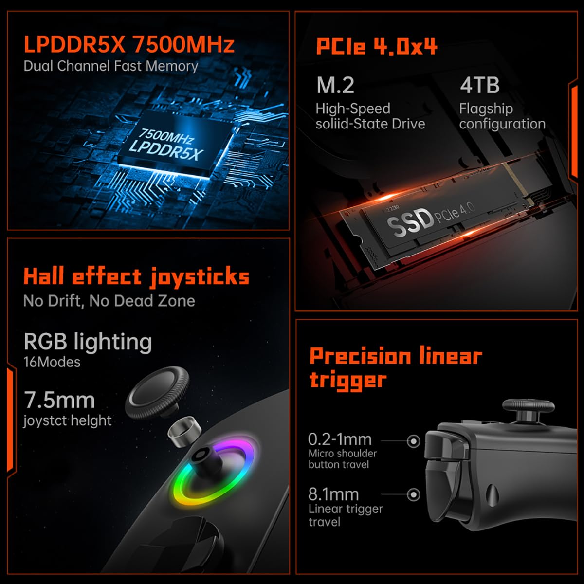 ONE XPLAYER X1 Pro Handheld PC with AMD Ryzen AI 9 HX 370, 10.95" 120Hz 2k Touchscreen, 32GB RAM and 1TB SSD