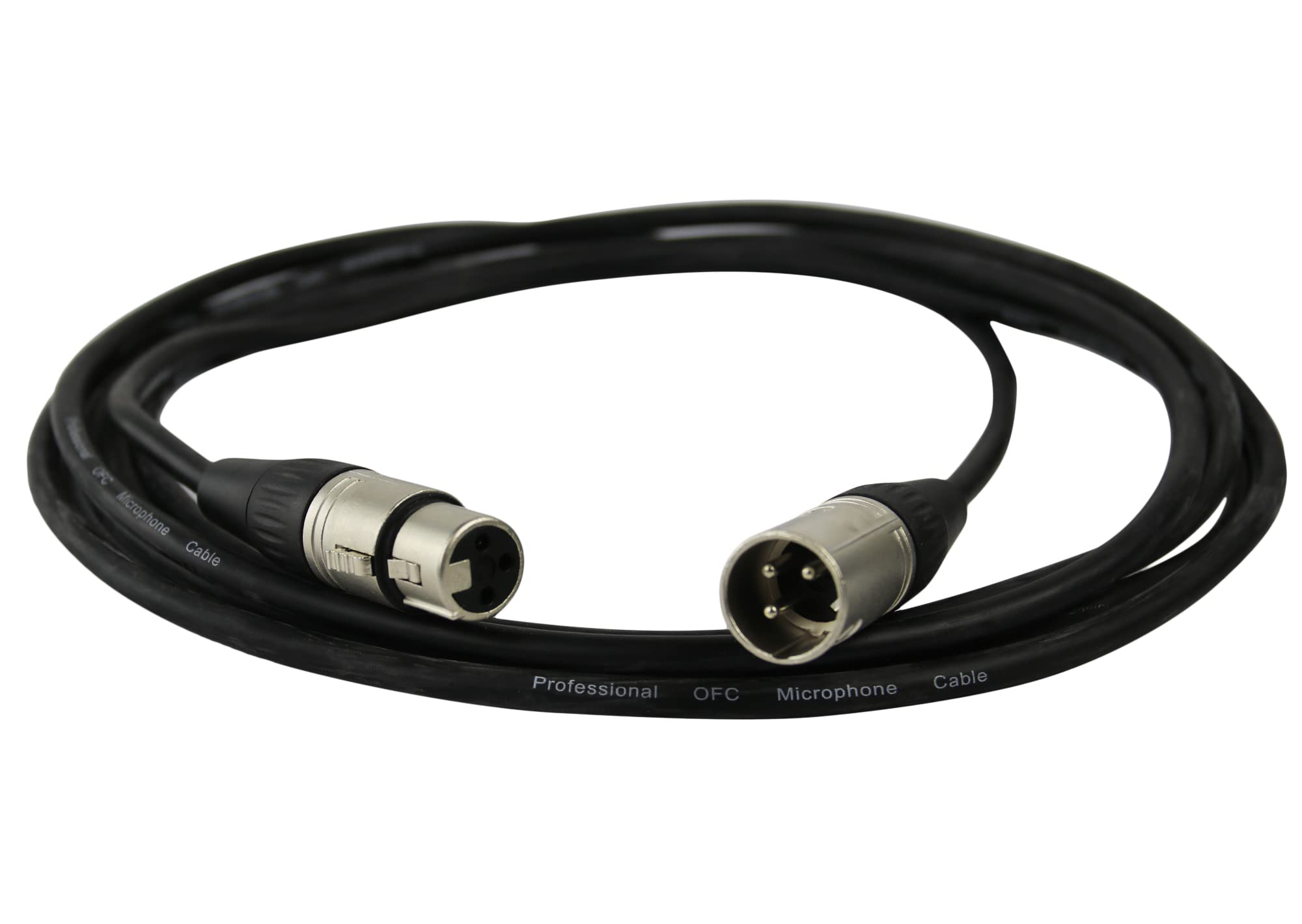 Gearlux XLR Microphone Cable, Fully Balanced, Male to Female, 3.2 Feet - Single Pack