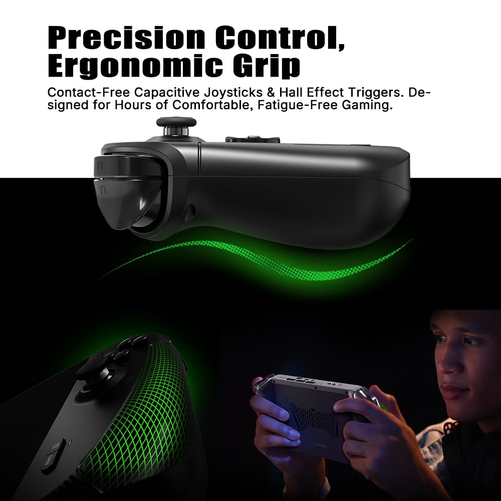 AOKZOE A1 X Gaming Handheld PC | AMD Ryzen AI 9 HX 370 | 32GB LPDDR5x RAM | 1TB PCIe 4.0 SSD | 8" 1200p 500nits VRR Display | 72.7Wh Battery + 100W GaN Fast Charge | Windows 11 Home Portable Console