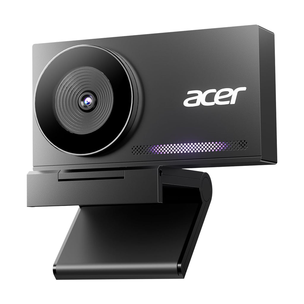 Acer 4K Webcam for PC/Mac with All-Metal Unibody Sculpted, Sony 1/2" Sensor, PDAF, 2 Noise Reduction Mics, Privacy Cover, Lightweight, Fast Cooling, Streaming Camera for Live Meeting Commerce Gaming