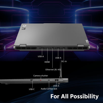 Lenovo LOQ 15.6" FHD 144Hz Gaming Laptop, AMD Ryzen 5 7235HS, NVIDIA GeForce RTX 4050 6GB GDDR6, 64GB RAM, 3TB Storage(2TB SSD+1TB Docking Station), Backlit Keyboard, Wi-Fi 6, Win 11 Pro, Luna Gray