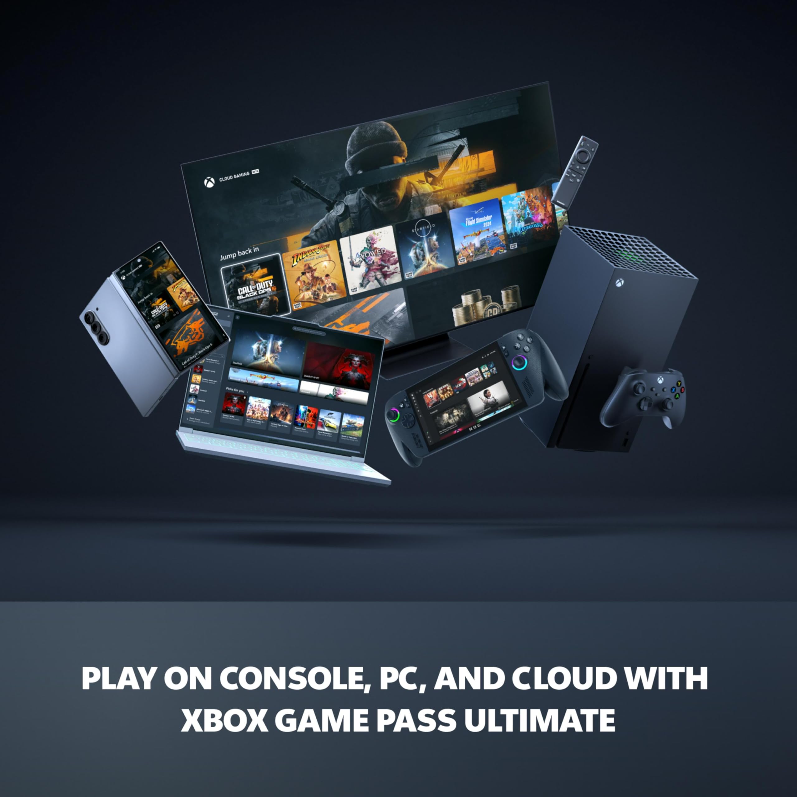 Xbox Series X - Gaming Console - 1TB SSD - Includes Wireless Controller - 4K Gaming - 120FPS - Carbon Black