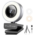 Webcam PixelForge 4K UHD with Sony sensor, PDAF autofocus, integrated light, AI microphones and privacy