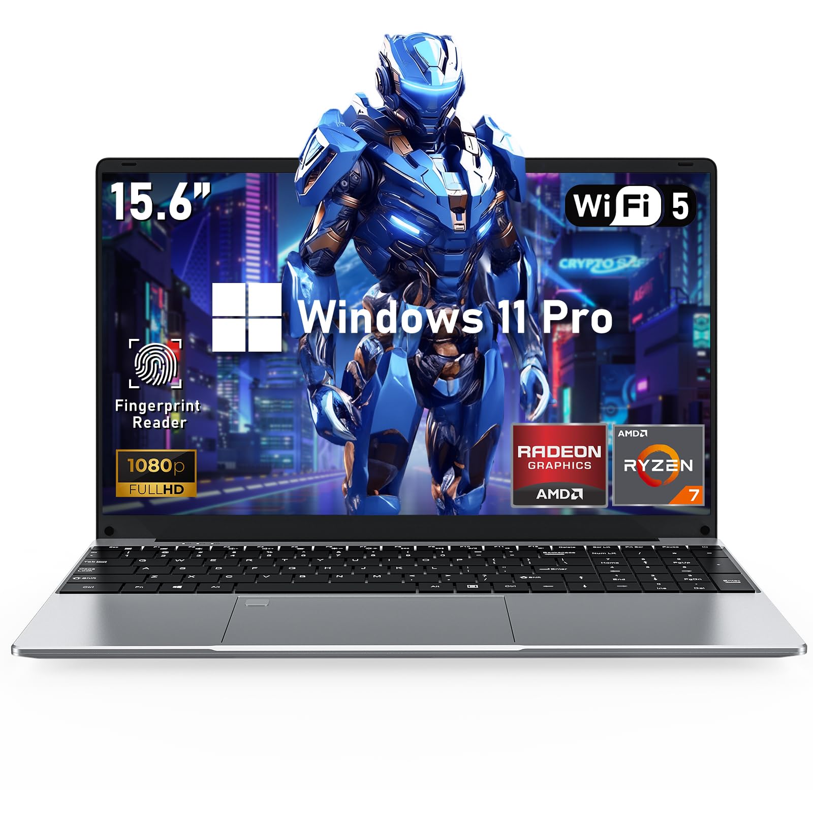 Gaming Laptop,Window 11 Pro Laptop Computer, 15.6 Inch Lap Top PC 2026, AMD Ryzen 7 5700U Processor,16GB RAM 1TB SSD, FHD Display,WiFi 5,BT5.0,Backlit Keyboard for Business, School, Work, Student, Kid