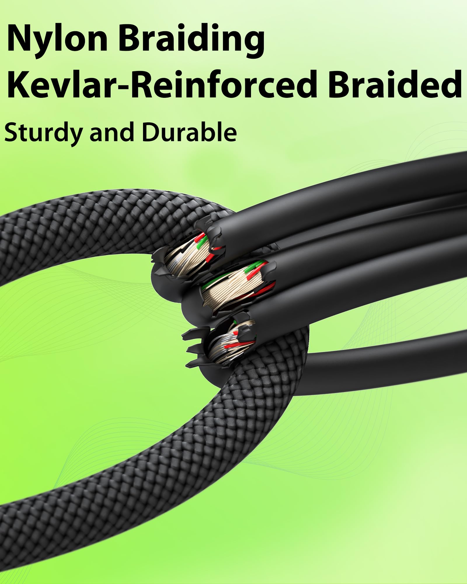 XLR Cables 25ft 2 Pack, 20 AWG, Kevlar-Reinforced Nylon Braided Microphone Cable, Professional Gold-Plated Rean Connectors from Neutrik, Mic Cable, Shielded and Balanced XLR Male to Female Cord