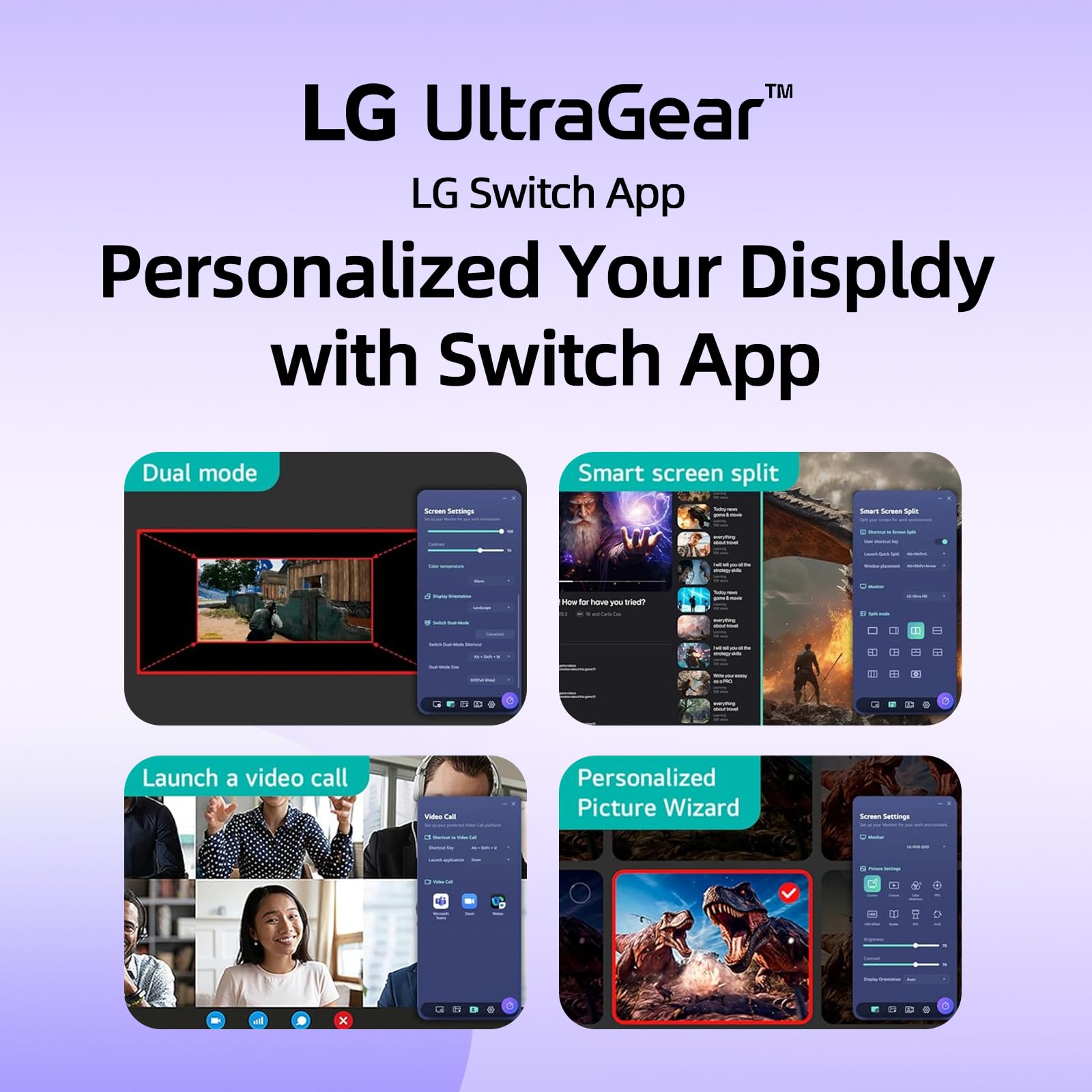 LG 24 inch Ultragear Gaming Monitor, FHD IPS Display, 144Hz Overclock, 1ms MBR, HDR10, 99% sRGB, NVIDIA G-SYNC Compatible & AMD FreeSync, Black Stabilizer, HDMI, DisplayPort, VESA Mountable, Tilt