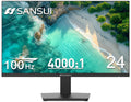 SANSUI Monitor 24 inch 100Hz Computer Monitor丨FHD 1080P PC Monitor丨HDMI丨FreeSync丨HDR丨Earphone Jack丨 Ergonomic Tilt for Home and Office