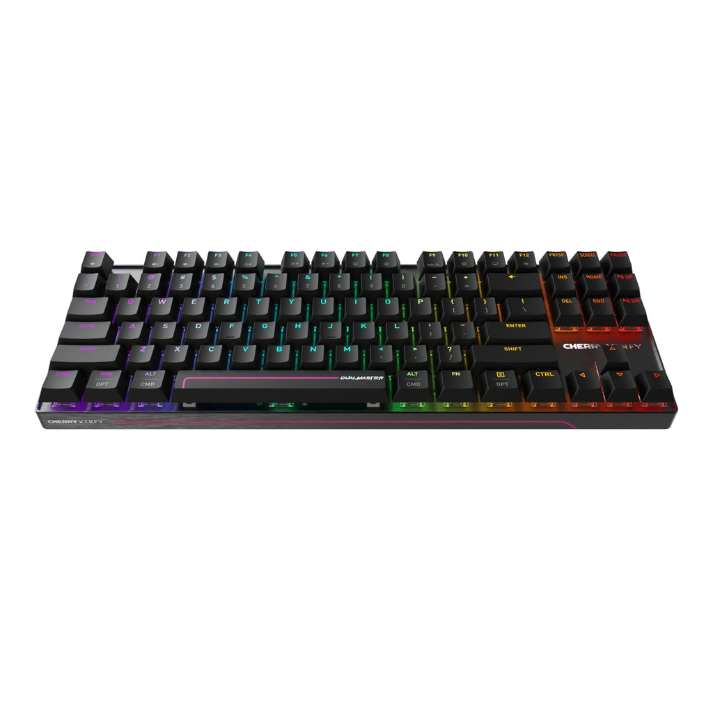 CHERRY XTRFY MX 8.2 Pro TMR Wireless | Magnetic Gaming Keyboard with TMR Technology | 8000Hz | Hot Swappable TKL RGB Mechanical (Black)