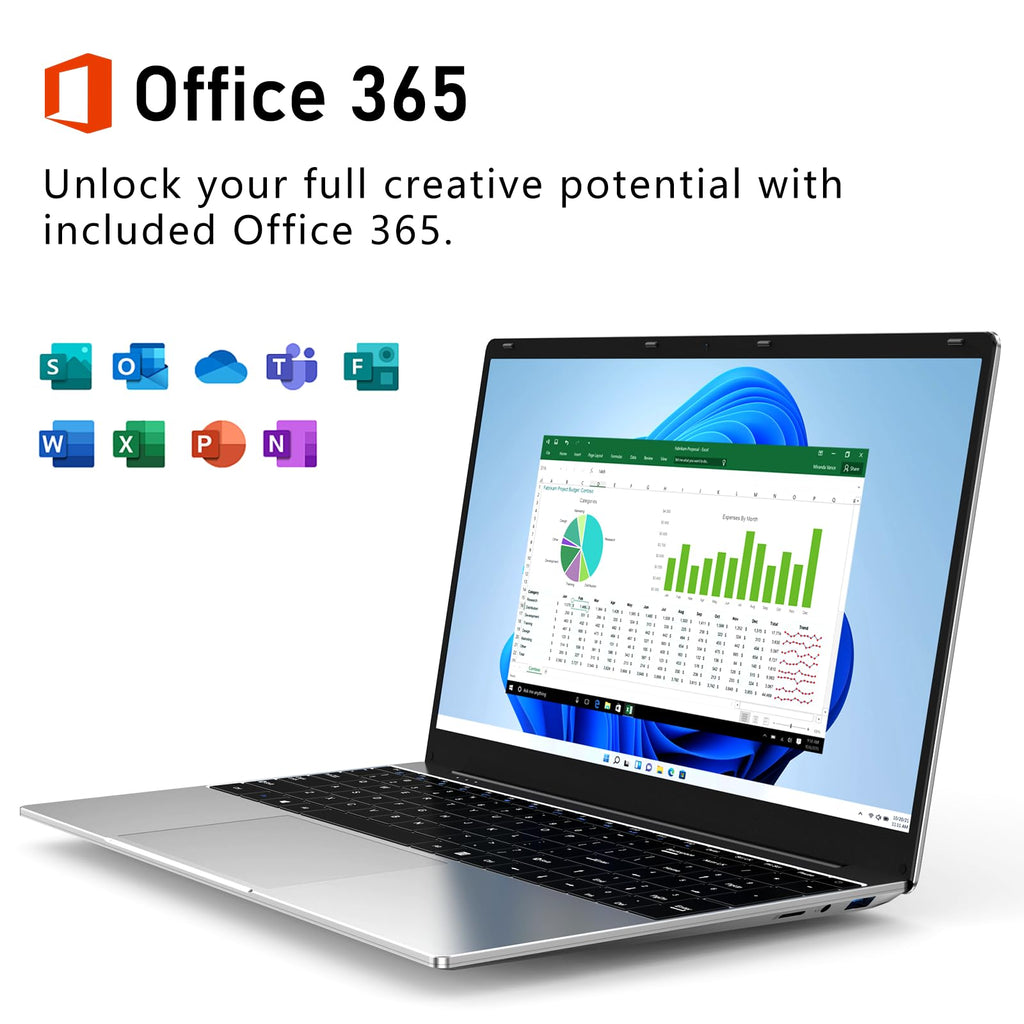 NAIKLULU Gaming Laptop Computer, Lap Top PC 2026 Window 11 pro, 16GB RAM 1TB SSD, Ryzen 5 7430U (up to 4.3Ghz, Beat 5700U), Backlit Keyboard, IPS 1920 * 1080 FHD Display, WiFi 5, BT5.0, Fingerprint