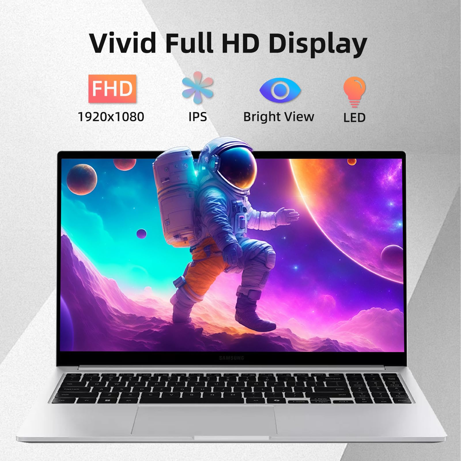Samsung Galaxy Book4 Business Laptop - 15.6" FHD Display, Intel 10-Core 7-150U(Beats i7 1355U), 16GB RAM, 1TB SSD, Win 11 Pro, Backlit Keyboard, Fingerprint, Long Battery Life, W/Redragon Accessory
