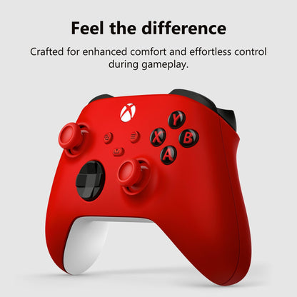 XBOX Wireless Gaming Controller | Pulse Red | Console, PC, & Android | Textured Grip | Wireless, Bluetooth, USB-C Connectivity