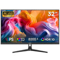 DJiEX 32 Inch 4K Computer Monitor, UHD 3840 * 2160P, 60HZ, 4000:1 Contrast Ratio, 97% sRGB, FreeSync, Eyecare, IPS Panel, Compatible with Wall Mounting, Ideal for Business & Office