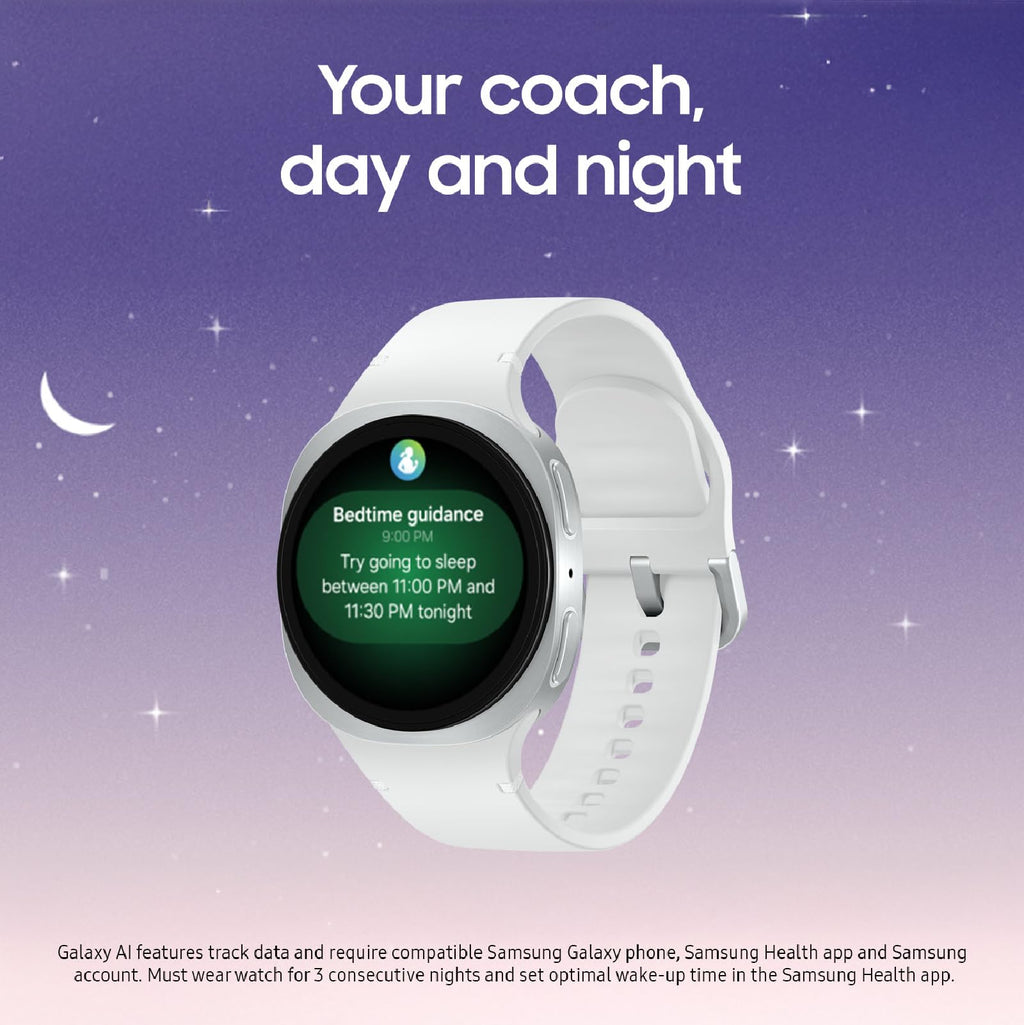 Samsung Galaxy Watch 8 (2025) 44mm Bluetooth Smartwatch, Cushion Design, Fitness Tracker, Sleep Coaching, Running Coach, Energy Score, Heart Rate Tracking, Graphite [US Version, 2 Yr Warranty]