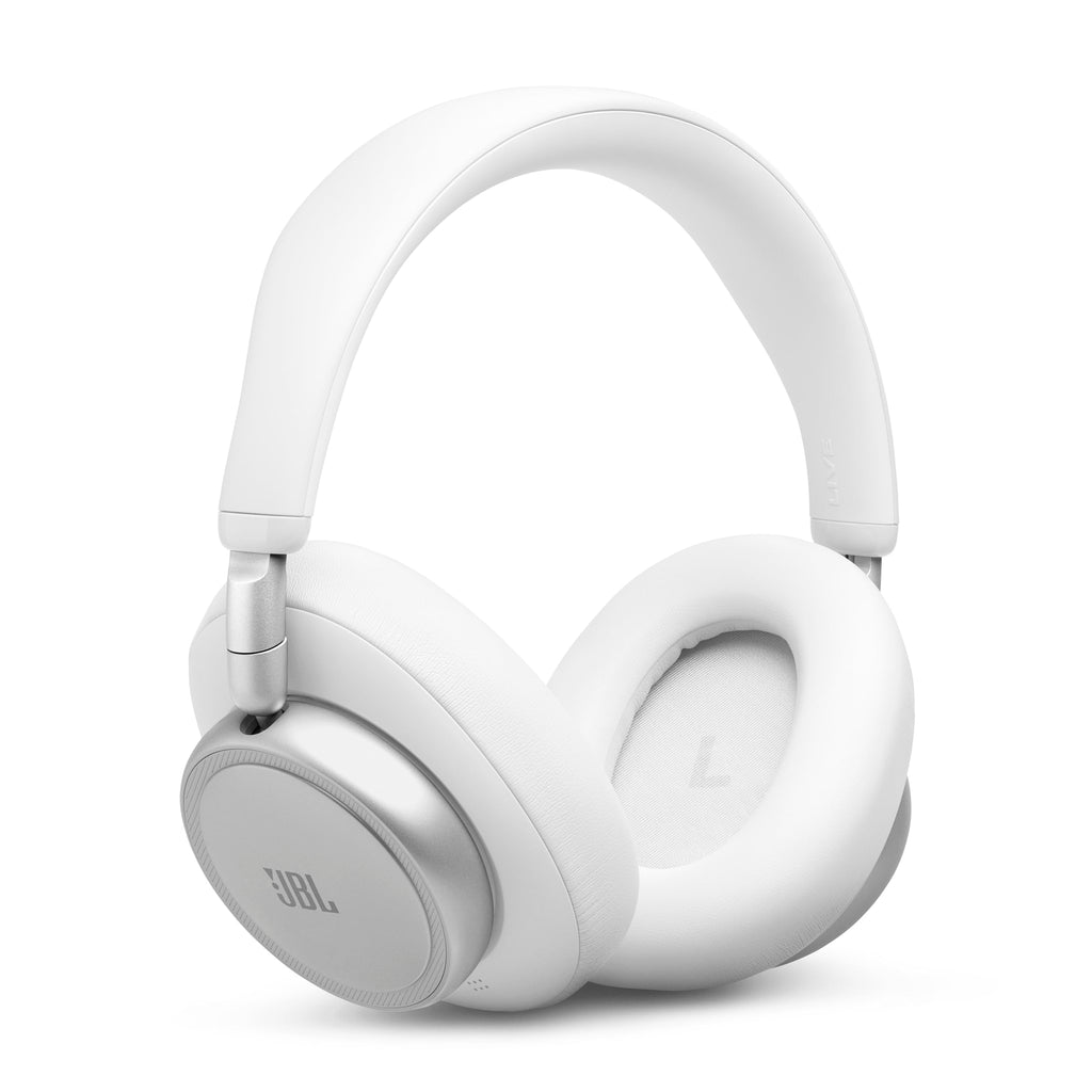 JBL Live 780NC - Wireless Over-Ear True Adaptive Noise Cancelling Headphones, JBL Signature Sound with Hi-Res Audio, 2-mic Perfect Calls 2.0 with AI-Trained Algorithm, & Personi-Fi 3.0 (White)
