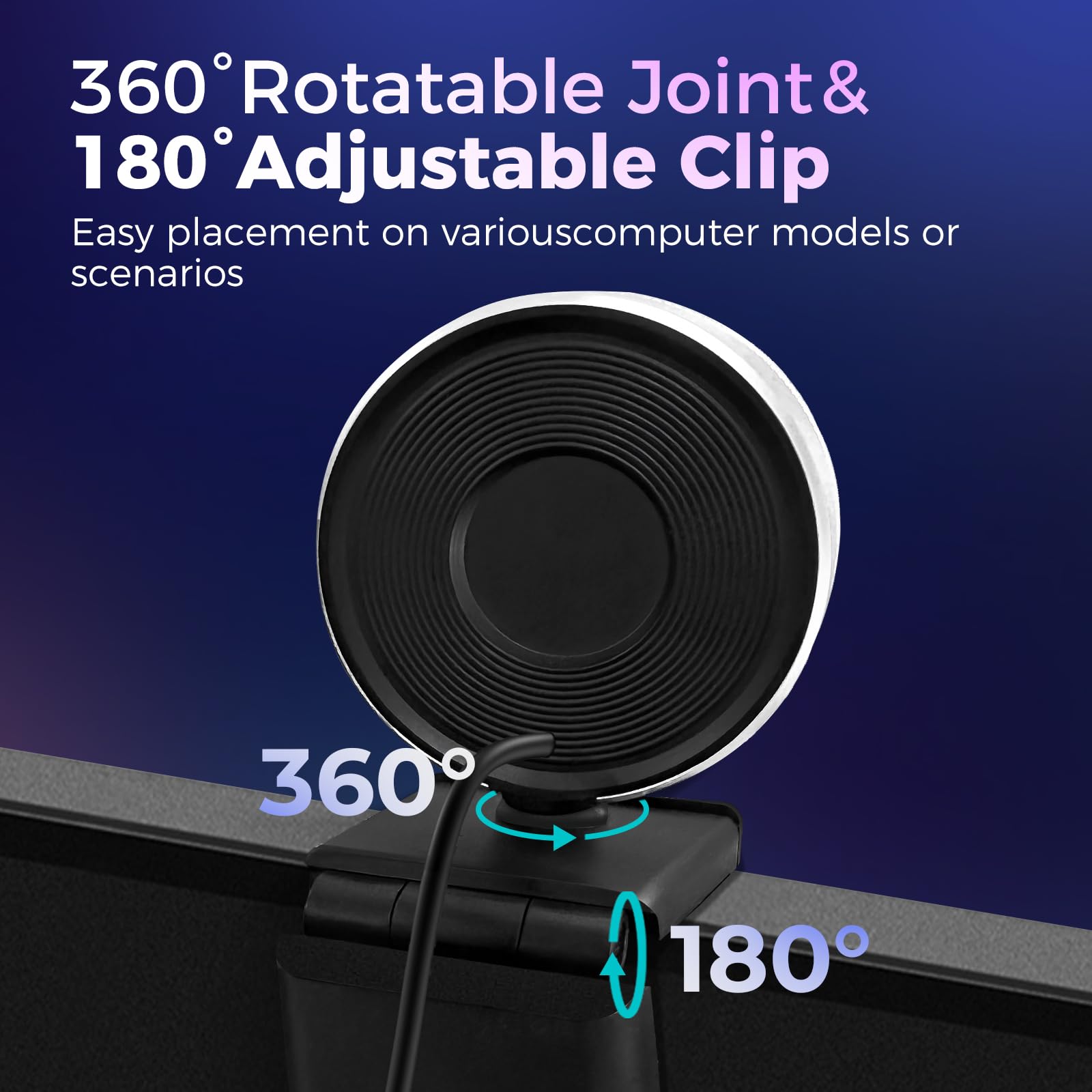 Webcam PixelForge 4K UHD with Sony sensor, PDAF autofocus, integrated light, AI microphones and privacy