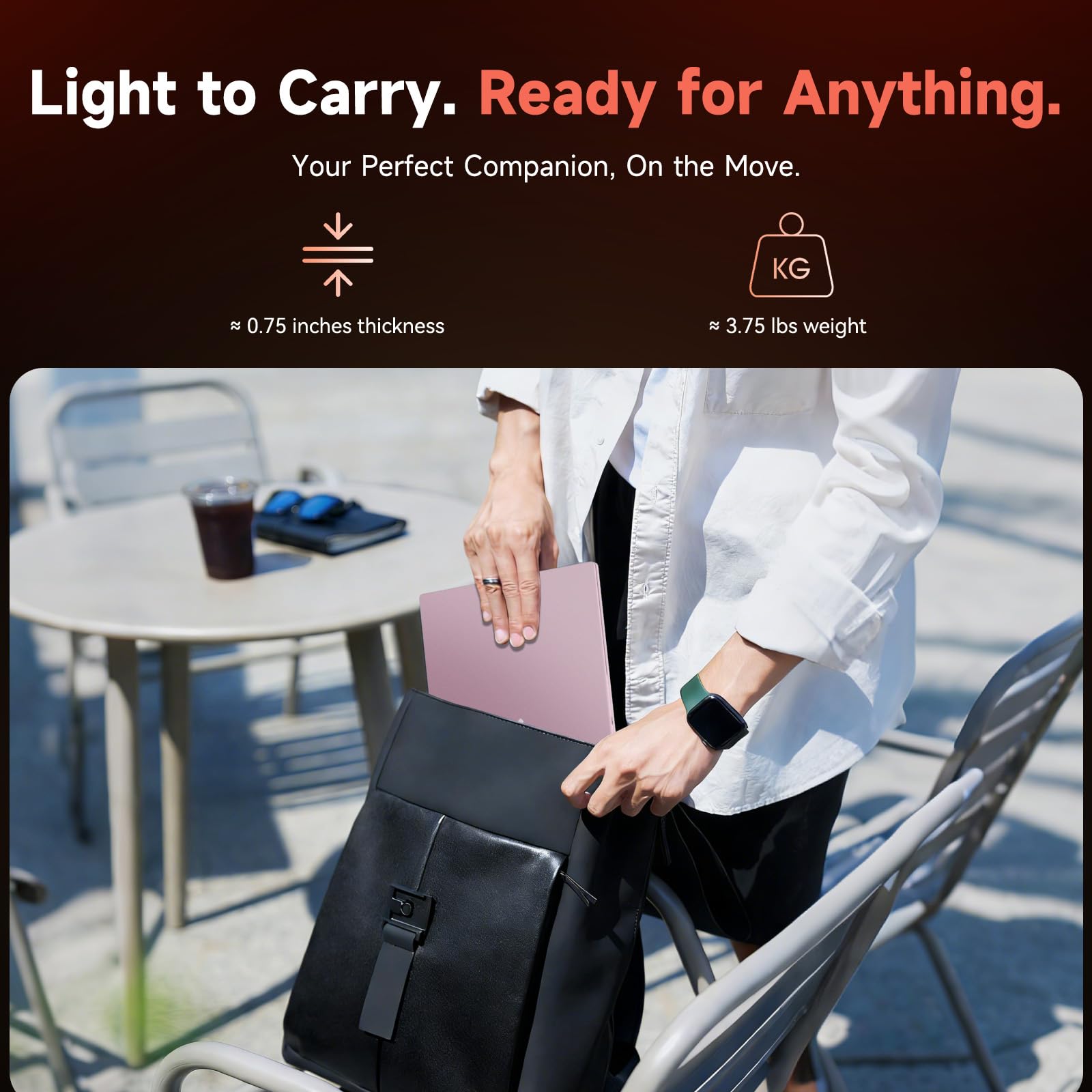 NIMO 15.6" FHD IPS Gaming Laptop, AMD Ryzen 7 7735HS 16GB DDR5 RAM 512GB SSD (8C/16T, Beat i7-12650H) Radeon 680M Graphics, Backlit Keyboard, Fingerprint, 100W PD Computer for Business & Student