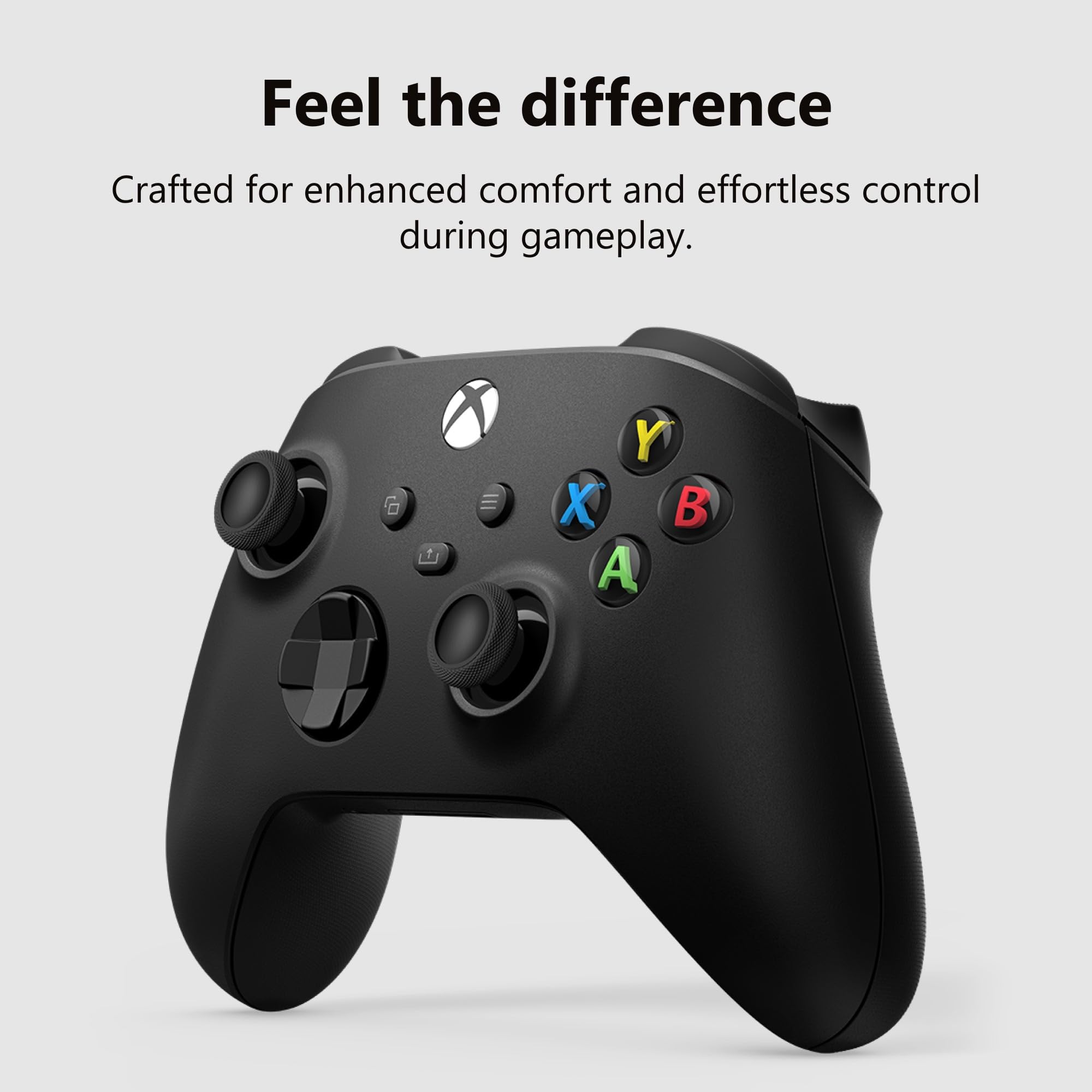 XBOX Wireless Gaming Controller | Carbon Black | Console, PC, & Android | Textured Grip | Wireless, Bluetooth, USB-C Connectivity