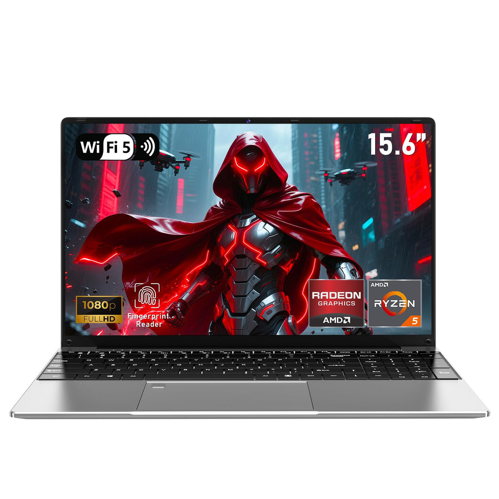 NAIKLULU Gaming Laptop Computer, Lap Top PC 2026 Window 11 pro, 16GB RAM 1TB SSD, Ryzen 5 7430U (up to 4.3Ghz, Beat 5700U), Backlit Keyboard, IPS 1920 * 1080 FHD Display, WiFi 5, BT5.0, Fingerprint