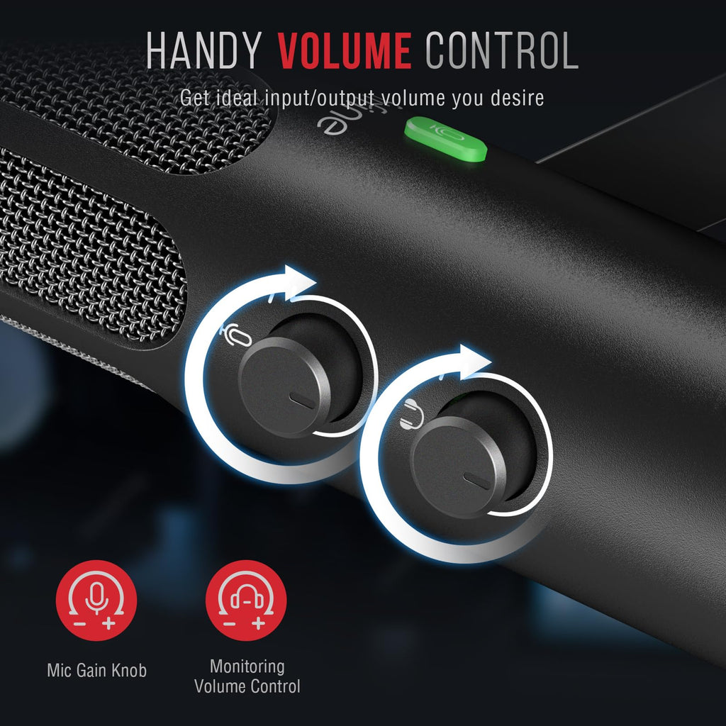 FIFINE XLR/USB Podcast Dynamic Microphone for Streaming, Studio XLR Microphone, PC Streamer Mic All Metal with Mute Button, Headphone Jack, for Vocal Voice Over Music Recording-AmpliTank Tank3