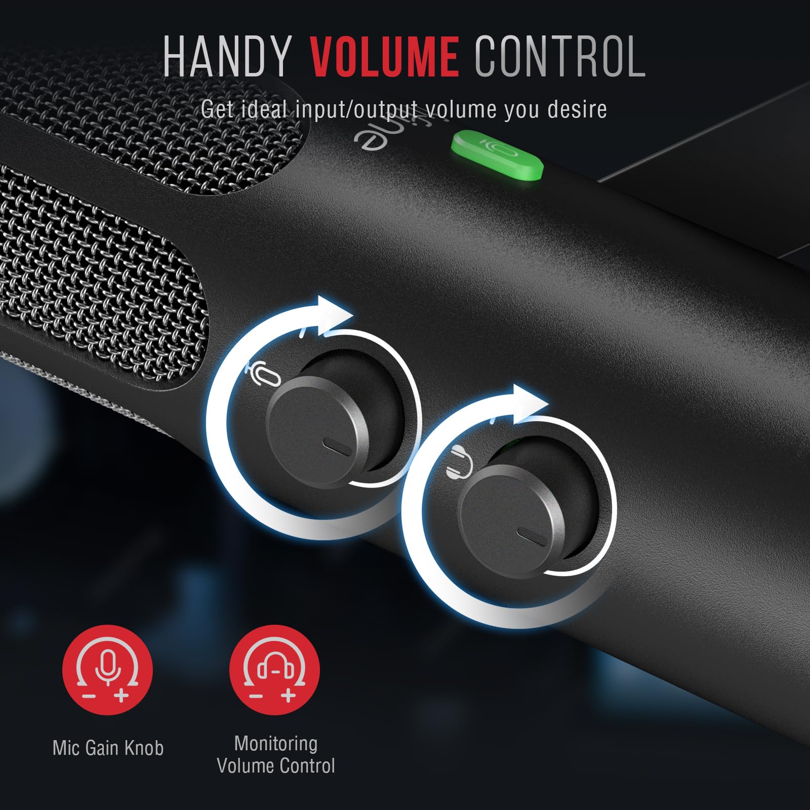 FIFINE XLR/USB Podcast Dynamic Microphone for Streaming, Studio XLR Microphone, PC Streamer Mic All Metal with Mute Button, Headphone Jack, for Vocal Voice Over Music Recording-AmpliTank Tank3