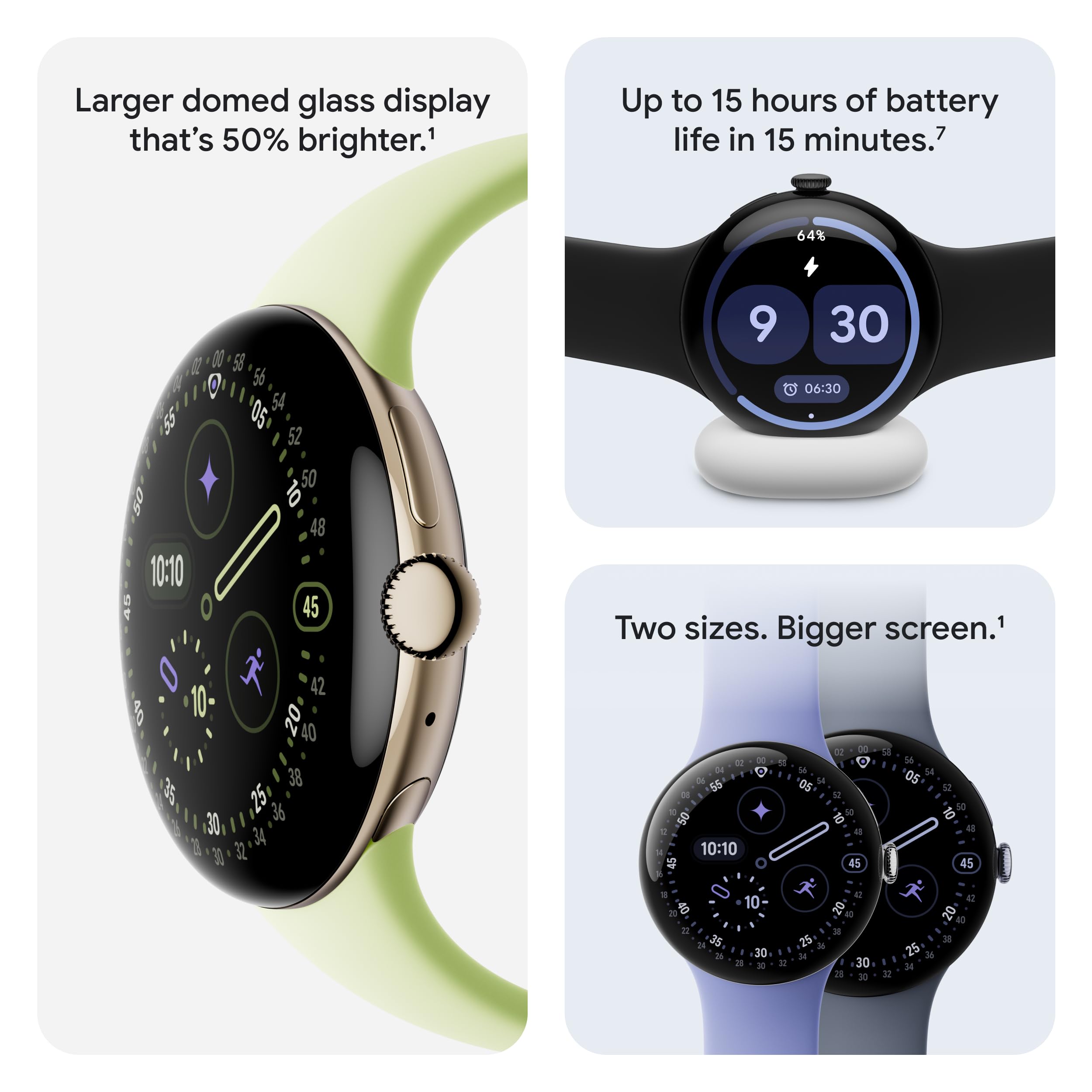 Google Pixel Watch 4 (45mm) - Satin Moonstone Case - Moonstone Band - Wi-Fi