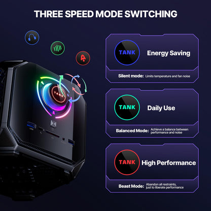 ACEMAGIC M1A Pro AI Mini PC Workstation Windows 11 Pro Intel Core i9-13900HK Discrete ARC A770 GPU 32GB DDR5 1TB Mini Computer PCIe4 SSD, 54W TDP Mini Gaming PC, 6-Display 8K, USB4, WiFi6E/2.5G LAN