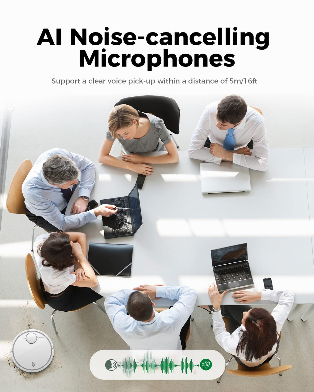 WYRESTORM 4K AI Tracking Conference Webcam, Auto Framing & Presenter Tracking, 120° Wide Angle, Dual Noise Cancelling Mics, Privacy Cover, USB Plug & Play, Zoom Certified for Teams Meeting Rooms